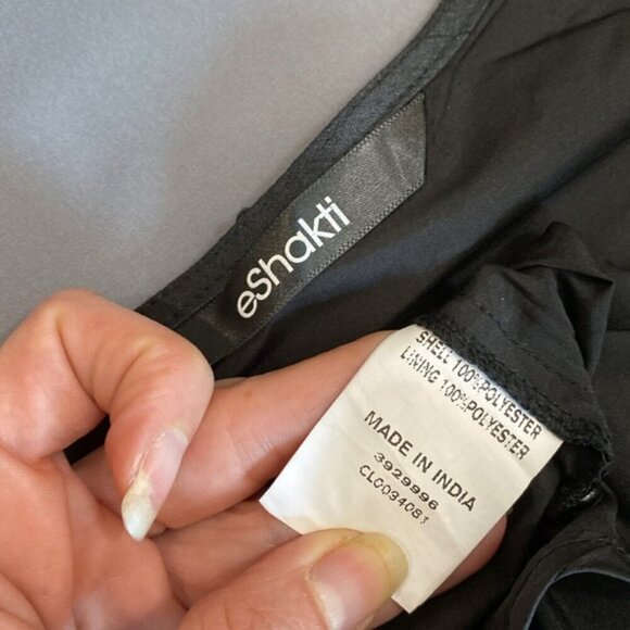 eShakti Floral Embroidery Dupioni Sweetheart Dress - Picture 15 of 16